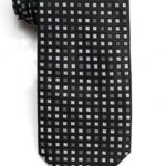 Black with Greys Geometric Tie