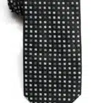 Black with Greys Geometric Tie