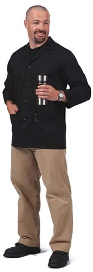 Men's Long Sleeve Button Front Smock