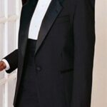Ladies’ One Button Notch Lapel Tuxedo Jacket