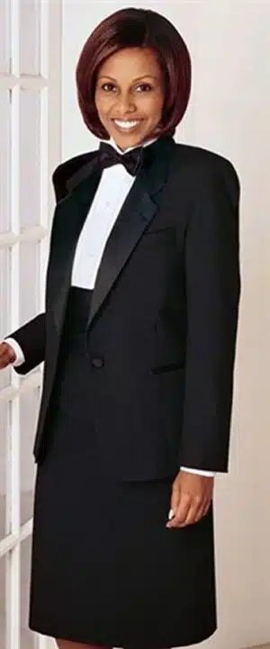Ladies' One Button Notch Lapel Tuxedo Jacket
