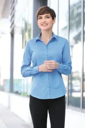 Ladies' Long Sleeve Carefree Poplin Shirt