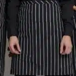 Chalkstripe Half Bistro Apron with Center Divided Pocket