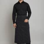 Pinstripe Two Patch Pocket Bistro Apron