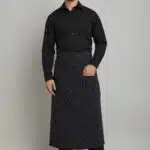 Pinstripe Two Patch Pocket Bistro Apron