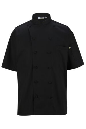 Edwards Unisex 12 Button Short Sleeve Chef Coat with Mesh