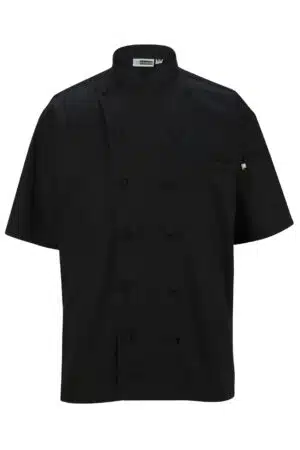 Edwards Unisex 12 Button Short Sleeve Chef Coat with Mesh