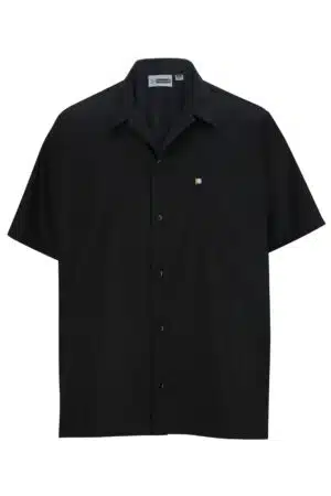 Edwards Unisex Button Front Short Sleeve Chef Shirt with Mesh Back