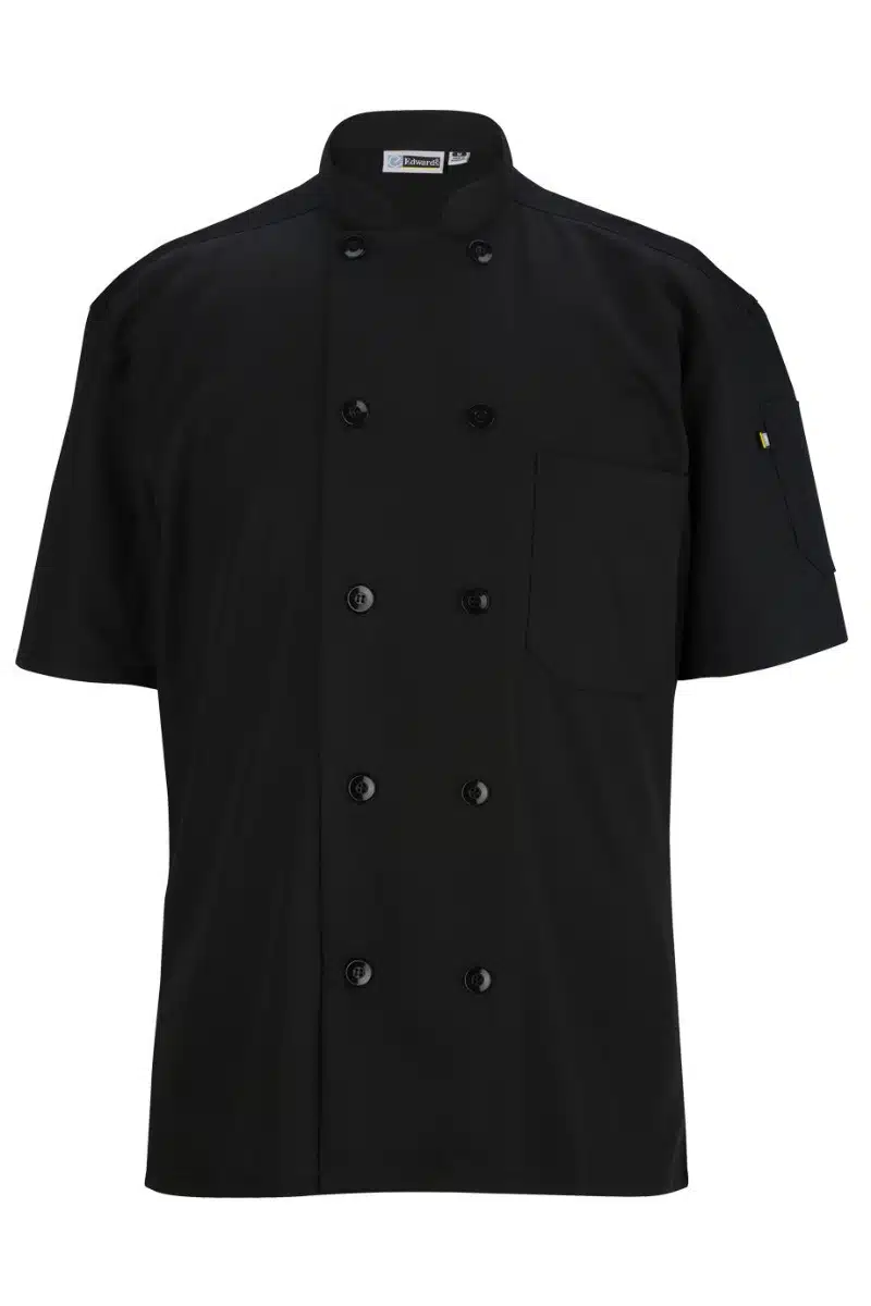 Black Kitchen Shirt with Snap Closure Black Kitchen Shirt with Snap Closure