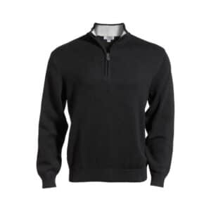 Edwards Unisex Quarter-Zip Cotton Blend Sweater