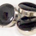 Silver with Black