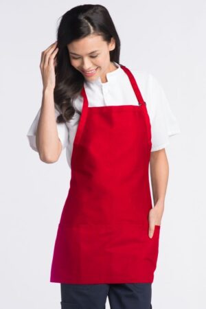 Unisex 3-Pocket Bib Apron