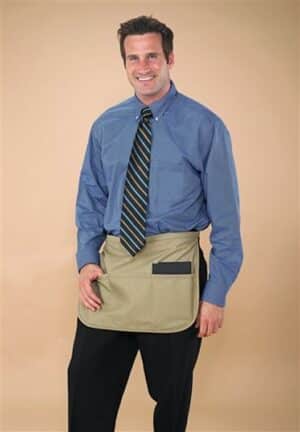 Rounded 3 Divided Pocket Unisex Waist Apron