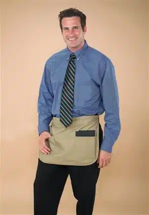 Rounded 3 Divided Pocket Unisex Waist Apron