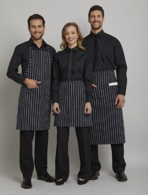 Adjustable Chalkstripe Butcher Apron