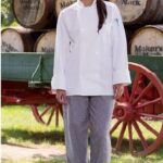 Classic Chef Pant with 2″ Elastic Waist-Houndstooth