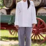 Classic Chef Pant with 2″ Elastic Waist-Houndstooth