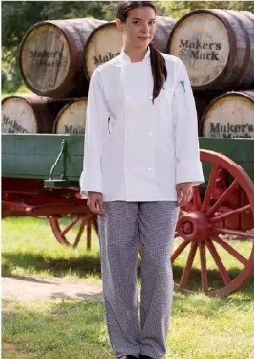 Classic Chef Pant with 2″ Elastic Waist-Houndstooth Classic Chef Pant with 2" Elastic Waist-Houndstooth
