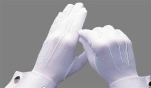 Heavy Weight White Serving Gloves 12 Pairs
