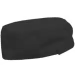 Black Edwards Chef Hat Beanie Cap with Mesh Top