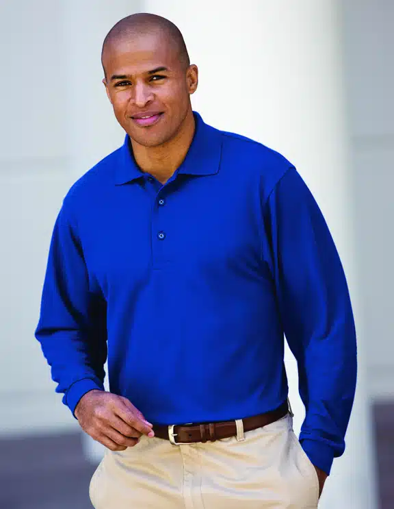 Men’s Performance Long Sleeve Polo Shirt Men's Performance Long Sleeve Polo Shirt