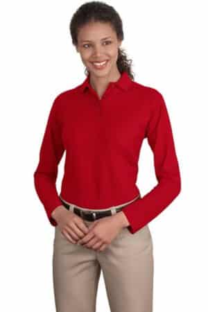 Ladies' Silk Touch Long Sleeve Sport Shirt