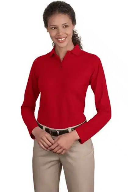 Ladies’ Silk Touch Long Sleeve Sport Shirt Ladies' Silk Touch Long Sleeve Sport Shirt