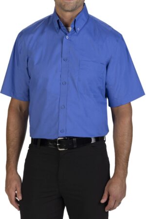 Edwards Men's Short Sleeve Comfort Stretch Poplin Shirt