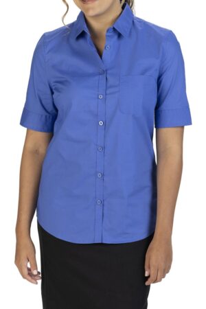 Edwards Ladies' Short Sleeve Comfort Stretch Poplin Shirt