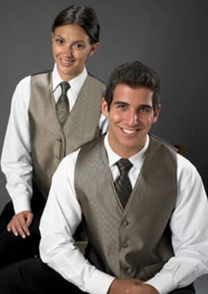 Men's Monaco Latte Striped Vest