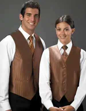 Ladies' Monaco Sandalwood Striped Vest