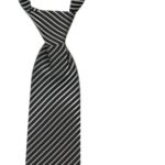 Monaco Banded Thin Stripe- Black/White