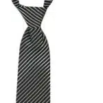 Monaco Banded Thin Stripe- Black/White