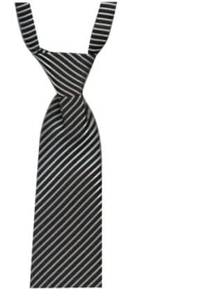 Monaco Banded Thin Stripe- Black/White
