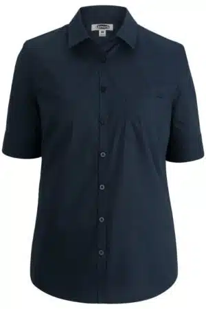Edwards Ladies' Short Sleeve Stretch Poplin Blouse