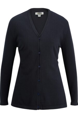 Edwards Ladies' V-Neck Fine Gauge Long Cardigan Sweater