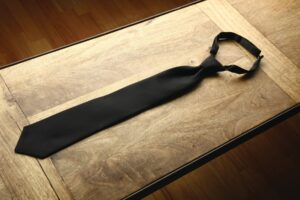 Black Matte Pre-Tied Tie