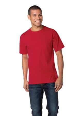 A-Style 100% Cotton T-Shirt with Left Chest Pocket