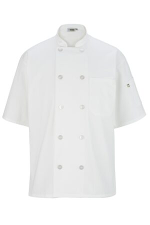 Edwards Unisex 10 Button Short Sleeve Chef Coat
