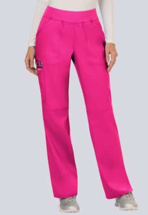 Cherokee Women's Mid Rise Straight Leg Pull-On Pant