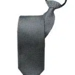Black & Silver Houndstooth Tie